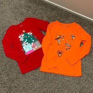 Cat & Jack Halloween / Christmas shirt Bundle